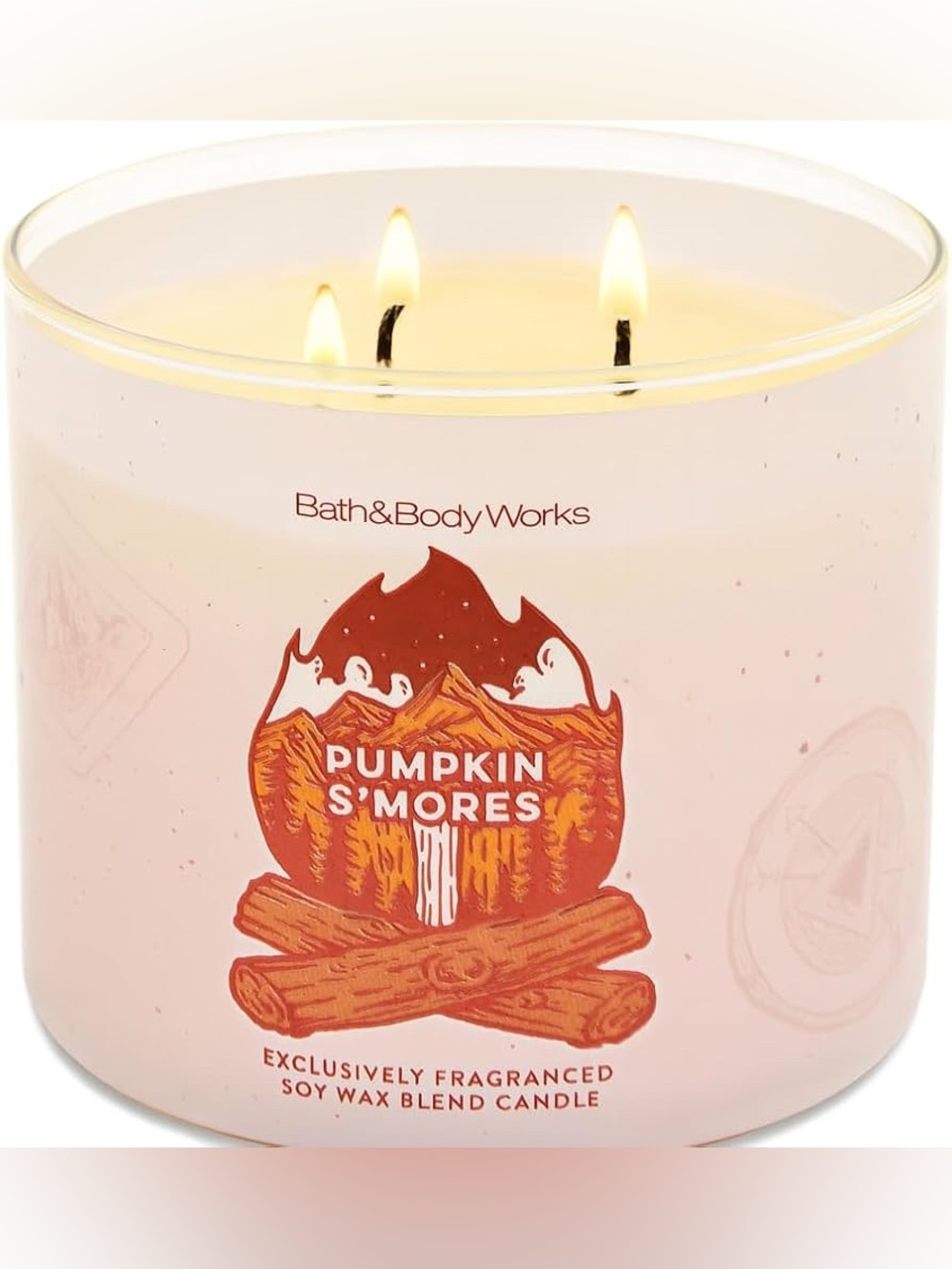 BBW Pumpkin Smores 3 wick candle